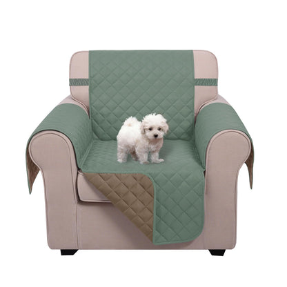 U-NICE HOME Reversible Sofa Cover Couch Cover for Dogs, Coffee/Beige