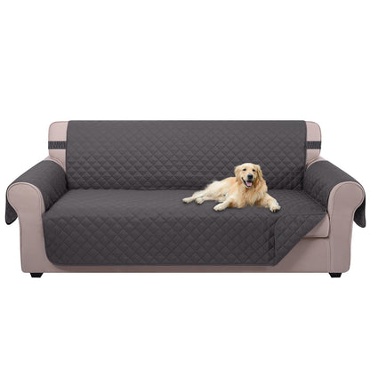 U-NICE HOME Reversible Sofa Cover Couch Cover for Dogs, Coffee/Beige