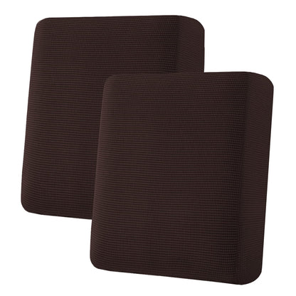 H.VERSAILTEX Super Stretch Individual Seat Cushion Covers - Sofa & Couch Cushion Slipcover Sets - Thick Jacquard Textured Twill Fabric (3 Piece, Island Fossi)