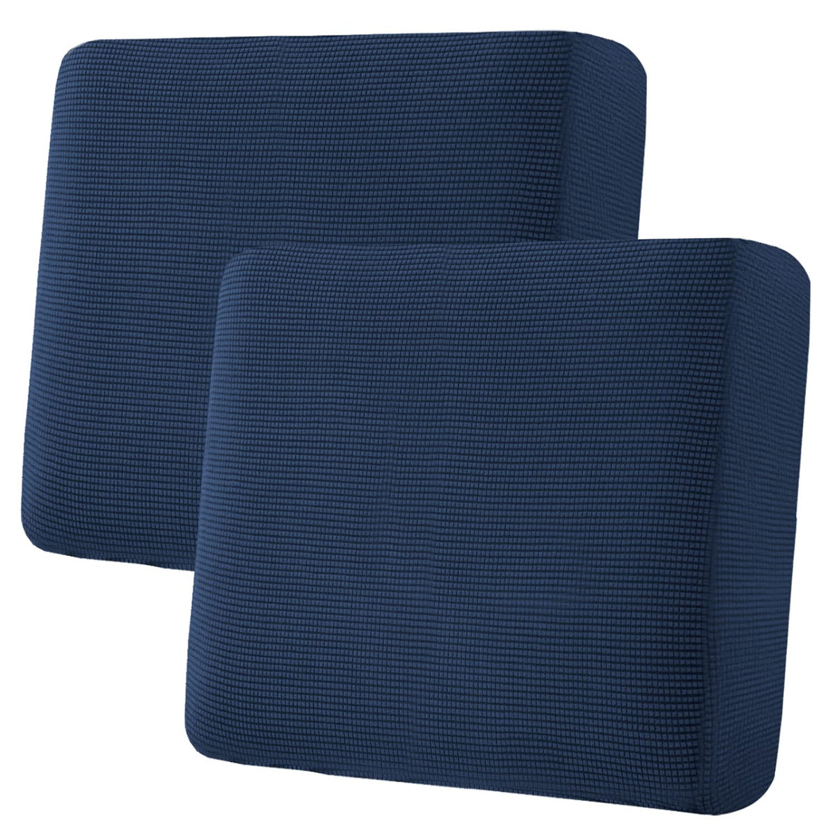H.VERSAILTEX Super Stretch Individual Seat Cushion Covers Sofa Covers Couch Cushion Cover Slipcover Sets Thick Jacquard Textured Twill Fabric (3 Piece Sofa Cushion Covers, Grey)