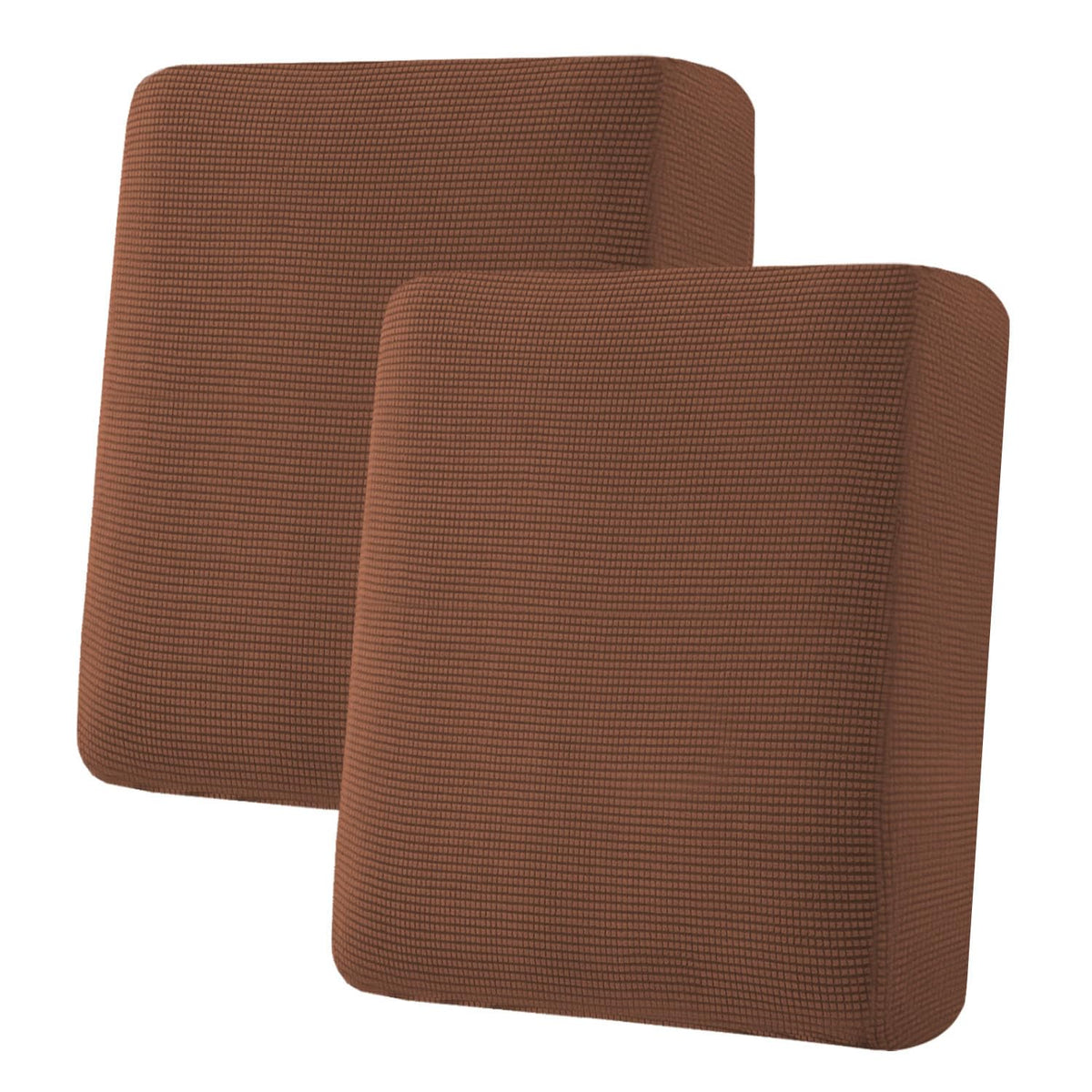H.VERSAILTEX Super Stretch Individual Seat Cushion Covers - Sofa & Couch Cushion Slipcover Sets - Thick Jacquard Textured Twill Fabric (3 Piece, Island Fossi)