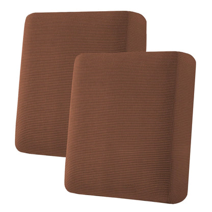 H.VERSAILTEX Super Stretch Individual Seat Cushion Covers - Sofa & Couch Cushion Slipcover Sets - Thick Jacquard Textured Twill Fabric (3 Piece, Island Fossi)