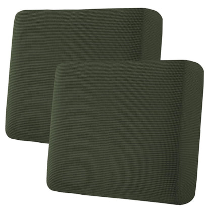 H.VERSAILTEX Super Stretch Individual Seat Cushion Covers Sofa Covers Couch Cushion Cover Slipcover Sets Thick Jacquard Textured Twill Fabric (3 Piece Sofa Cushion Covers, Grey)
