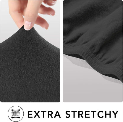 PureFit Stretch Couch Covers for Sofa Large Sofa Slipcovers Dark Gray
