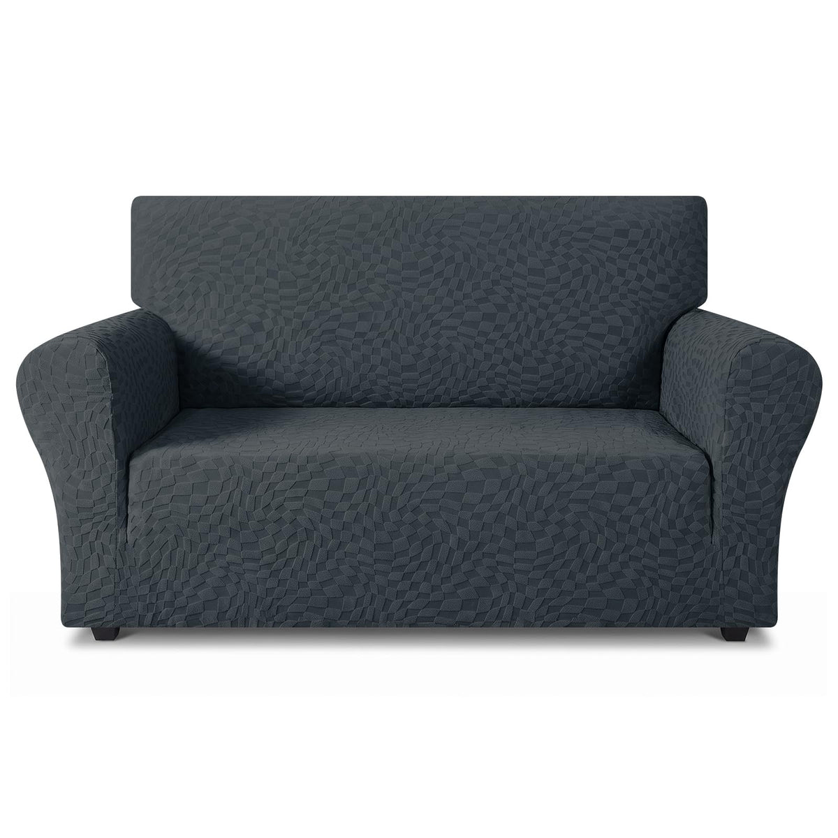 ZNSAYOTX 1 Piece Jacquard Couch Covers for 3 Cushion Couch Living Room High Stretch Sofa Cover Pets Dogs Friendly Anti Slip Thickened Slipcovers Furniture Protector (Sofa, Light Grey)