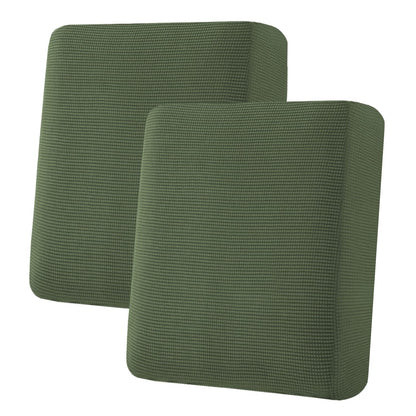 H.VERSAILTEX Super Stretch Individual Seat Cushion Covers - Sofa & Couch Cushion Slipcover Sets - Thick Jacquard Textured Twill Fabric (3 Piece, Island Fossi)
