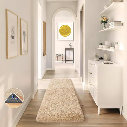 Ophanie Area Rugs for Living Room Bedroom, Washable Non-Slip Fluffy Soft Grey Shag Carpet, Indoor Floor Gray 4x6 Fuzzy Shaggy Living Room Plush Rug for Kids Home Dorm Decor Aesthetic