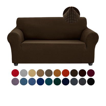 Joccun Stretch Couch Cover Slipcovers, 1-Piece Sofa Covers for 3 Cushion Couch Spandex Jacquard Washable Furniture Protector Cover for Living Room,Kids,Pets(Sofa,Black)