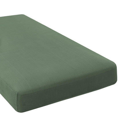 H.VERSAILTEX Super Stretch Individual Seat Cushion Covers Sofa Covers Couch Cushion Cover Slipcover Sets Thick Jacquard Textured Twill Fabric (3 Piece Sofa Cushion Covers, Grey)