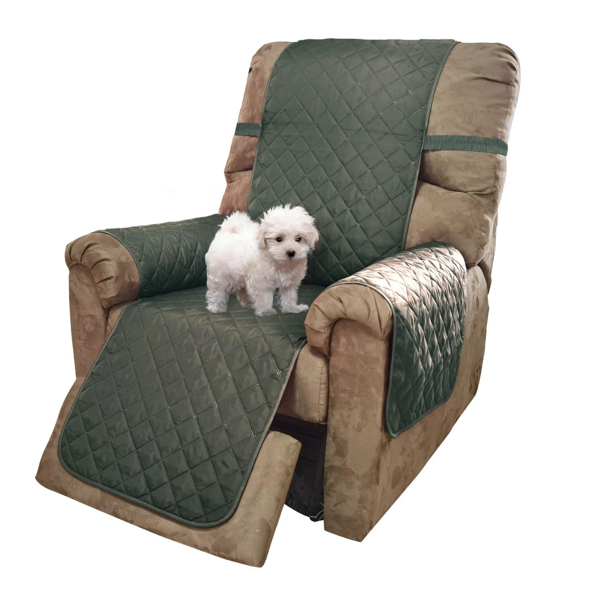 U-NICE HOME Reversible Sofa Cover Couch Cover for Dogs, Coffee/Beige