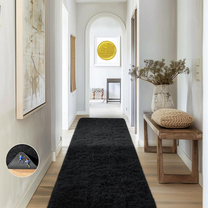 Ophanie Area Rugs 9x12 Living Room, Large Grey Bedroom Carpet, Big Shag Indoor Thick Soft Nursery Rug, Gray Fluffy Carpets for Boy and Girls Room Dorm Home Decor Aesthetic