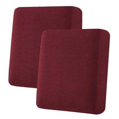H.VERSAILTEX Super Stretch Individual Seat Cushion Covers - Sofa & Couch Cushion Slipcover Sets - Thick Jacquard Textured Twill Fabric (3 Piece, Island Fossi)