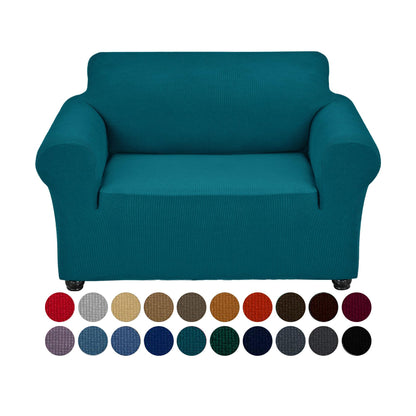 Joccun Stretch Couch Cover Slipcovers, 1-Piece Sofa Covers for 3 Cushion Couch Spandex Jacquard Washable Furniture Protector Cover for Living Room,Kids,Pets(Sofa,Black)