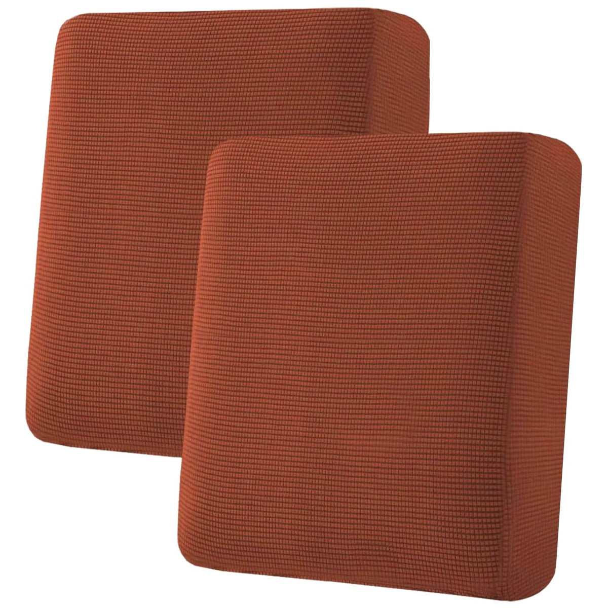 H.VERSAILTEX Super Stretch Individual Seat Cushion Covers - Sofa & Couch Cushion Slipcover Sets - Thick Jacquard Textured Twill Fabric (3 Piece, Island Fossi)