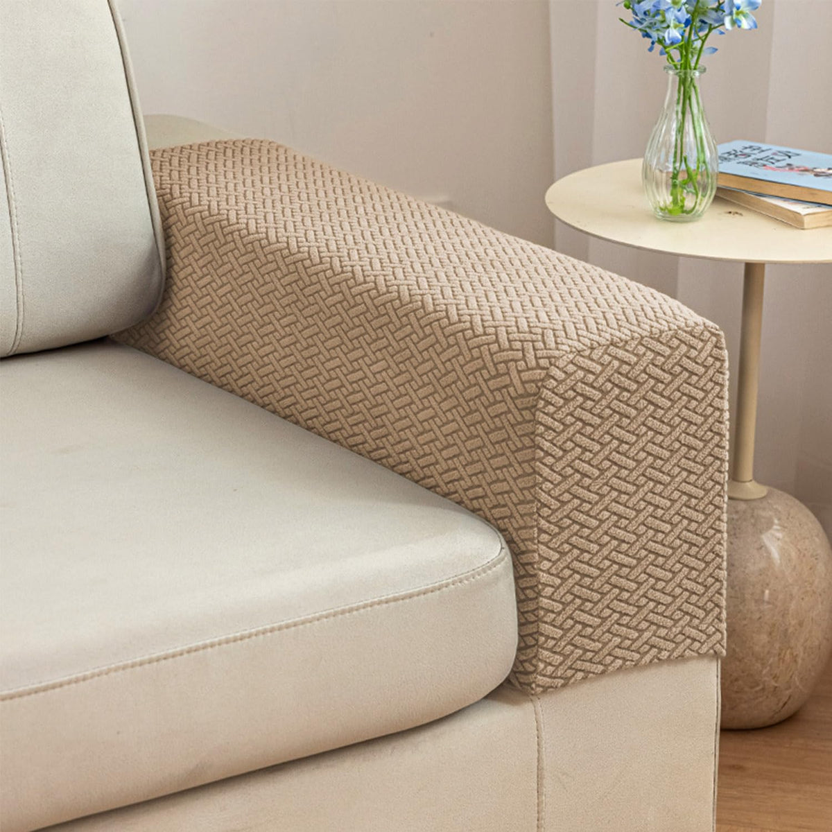 Couch Cushion Covers Sofa Covers Couch Covers for Sofa Pet Friendly Universal Sofa Covers Washable Stretch Slipcovers for Sectional Sofa (Texture Gray,Large Single Seat Cover)