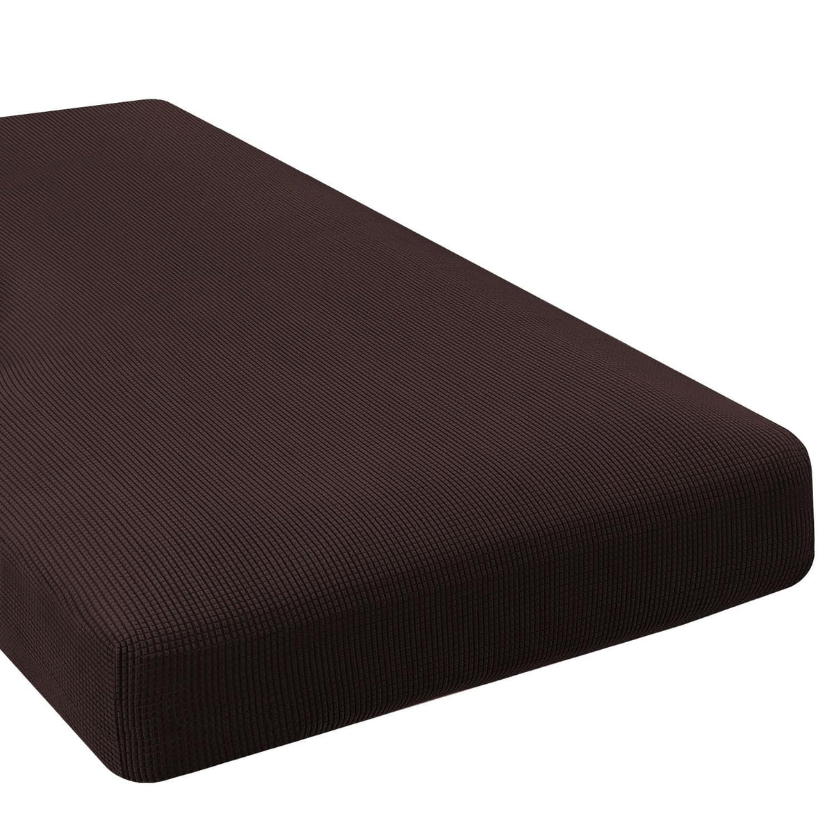 H.VERSAILTEX Super Stretch Individual Seat Cushion Covers - Sofa & Couch Cushion Slipcover Sets - Thick Jacquard Textured Twill Fabric (3 Piece, Island Fossi)