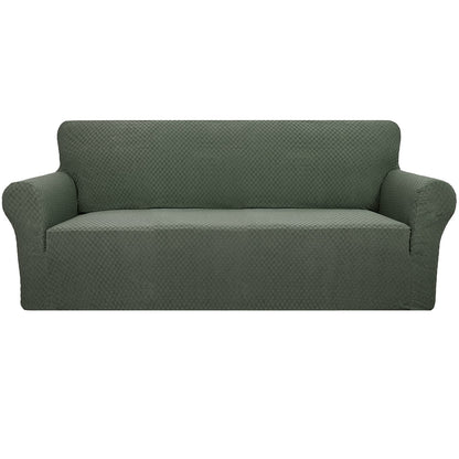 YEMYHOM Couch Cover Latest Jacquard Design High Stretch Sofa Covers for 3 Cushion Couch, Pet Dog Cat Proof Slipcover Non Slip Magic Elastic Furniture Protector (Sofa, Light Gray)