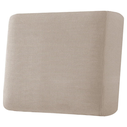 H.VERSAILTEX Super Stretch Individual Seat Cushion Covers - Sofa & Couch Cushion Slipcover Sets - Thick Jacquard Textured Twill Fabric (3 Piece, Island Fossi)