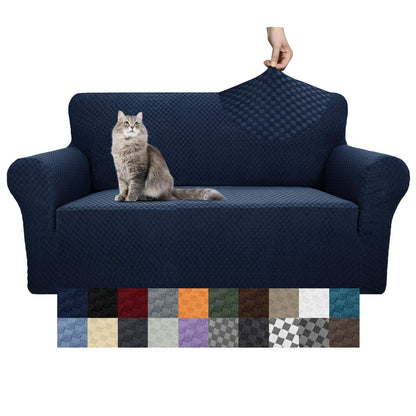 YEMYHOM Couch Cover Latest Jacquard Design High Stretch Sofa Covers for 3 Cushion Couch, Pet Dog Cat Proof Slipcover Non Slip Magic Elastic Furniture Protector (Sofa, Light Gray)