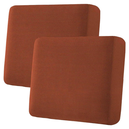 H.VERSAILTEX Super Stretch Individual Seat Cushion Covers Sofa Covers Couch Cushion Cover Slipcover Sets Thick Jacquard Textured Twill Fabric (3 Piece Sofa Cushion Covers, Grey)