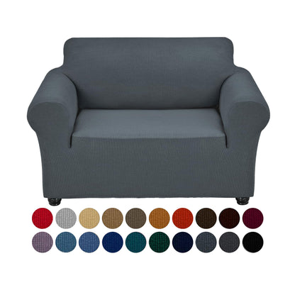 Joccun Stretch Couch Cover Slipcovers, 1-Piece Sofa Covers for 3 Cushion Couch Spandex Jacquard Washable Furniture Protector Cover for Living Room,Kids,Pets(Sofa,Black)