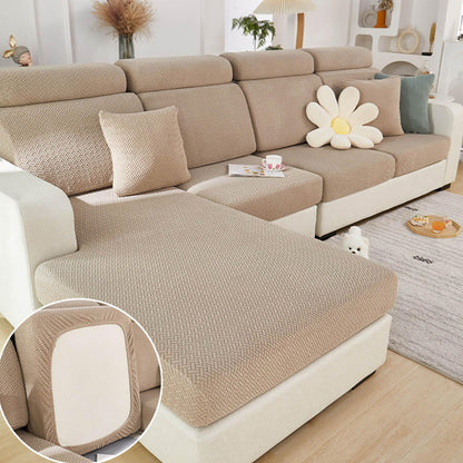 Couch Cushion Covers Sofa Covers Couch Covers for Sofa Pet Friendly Universal Sofa Covers Washable Stretch Slipcovers for Sectional Sofa (Texture Gray,Large Single Seat Cover)