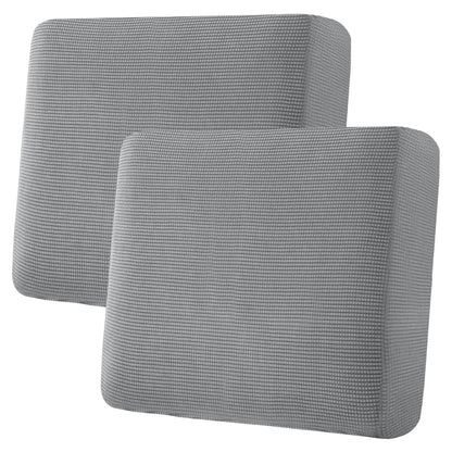 H.VERSAILTEX Super Stretch Individual Seat Cushion Covers - Sofa & Couch Cushion Slipcover Sets - Thick Jacquard Textured Twill Fabric (3 Piece, Island Fossi)