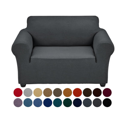 Joccun Stretch Couch Cover Slipcovers, 1-Piece Sofa Covers for 3 Cushion Couch Spandex Jacquard Washable Furniture Protector Cover for Living Room,Kids,Pets(Sofa,Black)