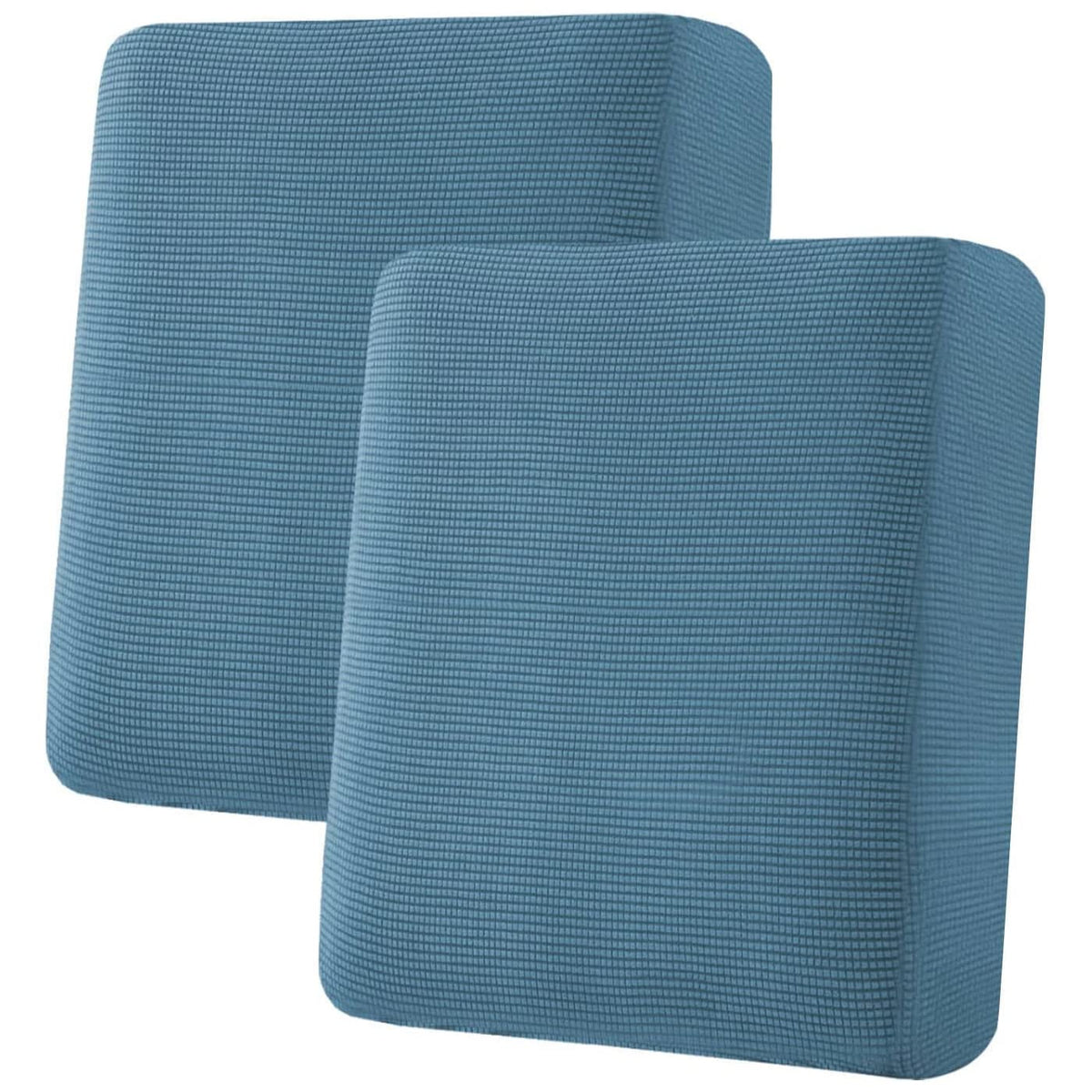 H.VERSAILTEX Super Stretch Individual Seat Cushion Covers Sofa Covers Couch Cushion Cover Slipcover Sets Thick Jacquard Textured Twill Fabric (3 Piece Sofa Cushion Covers, Grey)