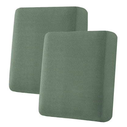H.VERSAILTEX Super Stretch Individual Seat Cushion Covers - Sofa & Couch Cushion Slipcover Sets - Thick Jacquard Textured Twill Fabric (3 Piece, Island Fossi)