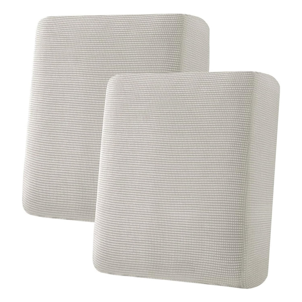H.VERSAILTEX Super Stretch Individual Seat Cushion Covers - Sofa & Couch Cushion Slipcover Sets - Thick Jacquard Textured Twill Fabric (3 Piece, Island Fossi)
