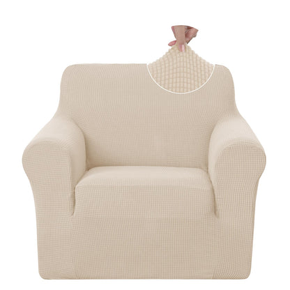 U-NICE HOME Stretch Couch Cover Slipcover for 3 Cushion Sofa, Chocolate