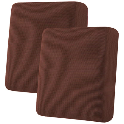 H.VERSAILTEX Super Stretch Individual Seat Cushion Covers - Sofa & Couch Cushion Slipcover Sets - Thick Jacquard Textured Twill Fabric (3 Piece, Island Fossi)