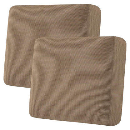 H.VERSAILTEX Super Stretch Individual Seat Cushion Covers - Sofa & Couch Cushion Slipcover Sets - Thick Jacquard Textured Twill Fabric (3 Piece, Island Fossi)