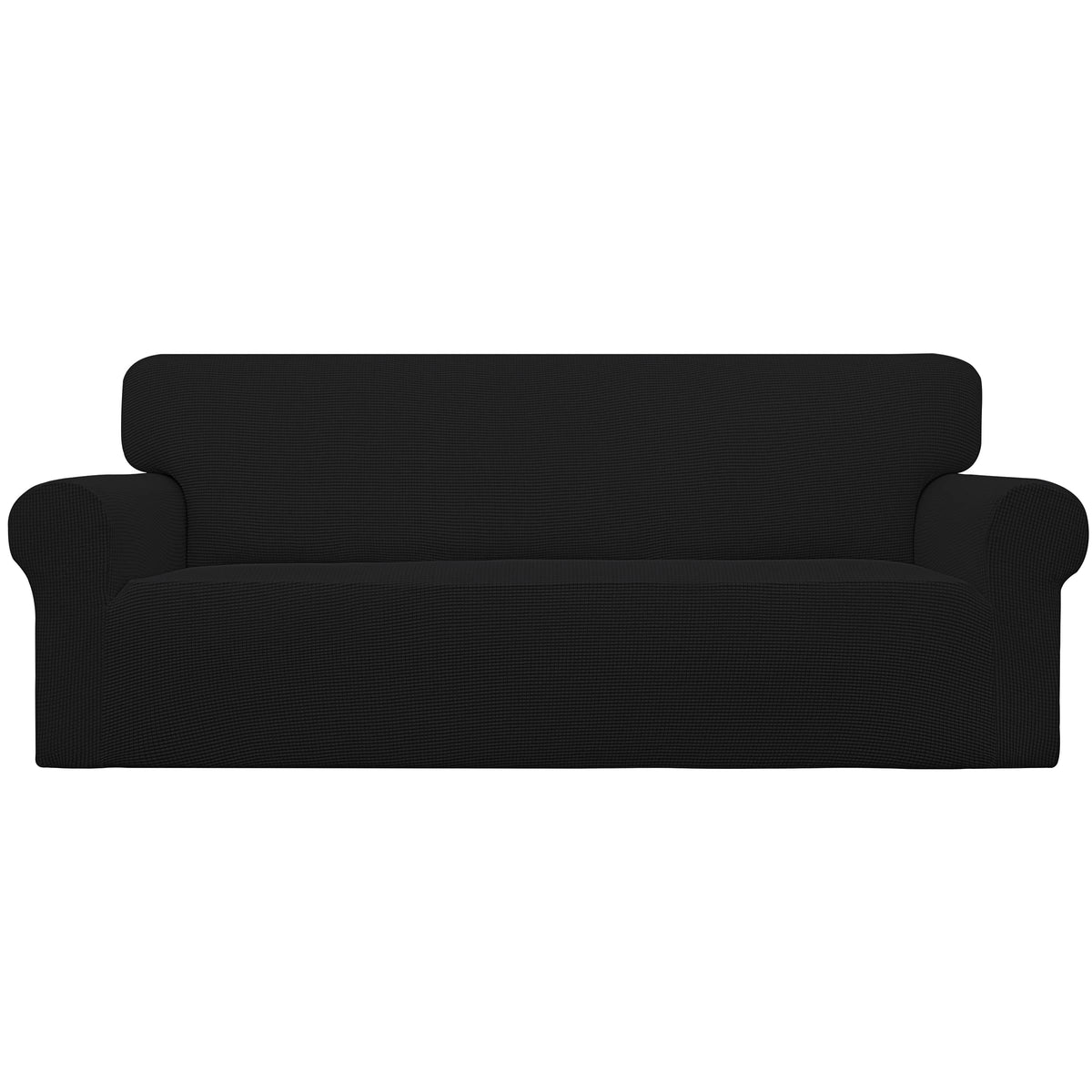 Easy-Going Stretch Loveseat Couch Covers Washable Dark Gray