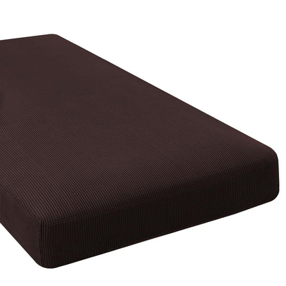 H.VERSAILTEX Super Stretch Individual Seat Cushion Covers - Sofa & Couch Cushion Slipcover Sets - Thick Jacquard Textured Twill Fabric (3 Piece, Island Fossi)