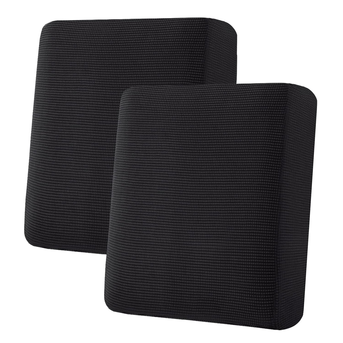 H.VERSAILTEX Super Stretch Individual Seat Cushion Covers - Sofa & Couch Cushion Slipcover Sets - Thick Jacquard Textured Twill Fabric (3 Piece, Island Fossi)