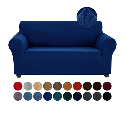 Joccun Stretch Couch Cover Slipcovers, 1-Piece Sofa Covers for 3 Cushion Couch Spandex Jacquard Washable Furniture Protector Cover for Living Room,Kids,Pets(Sofa,Black)