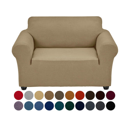 Joccun Stretch Couch Cover Slipcovers, 1-Piece Sofa Covers for 3 Cushion Couch Spandex Jacquard Washable Furniture Protector Cover for Living Room,Kids,Pets(Sofa,Black)