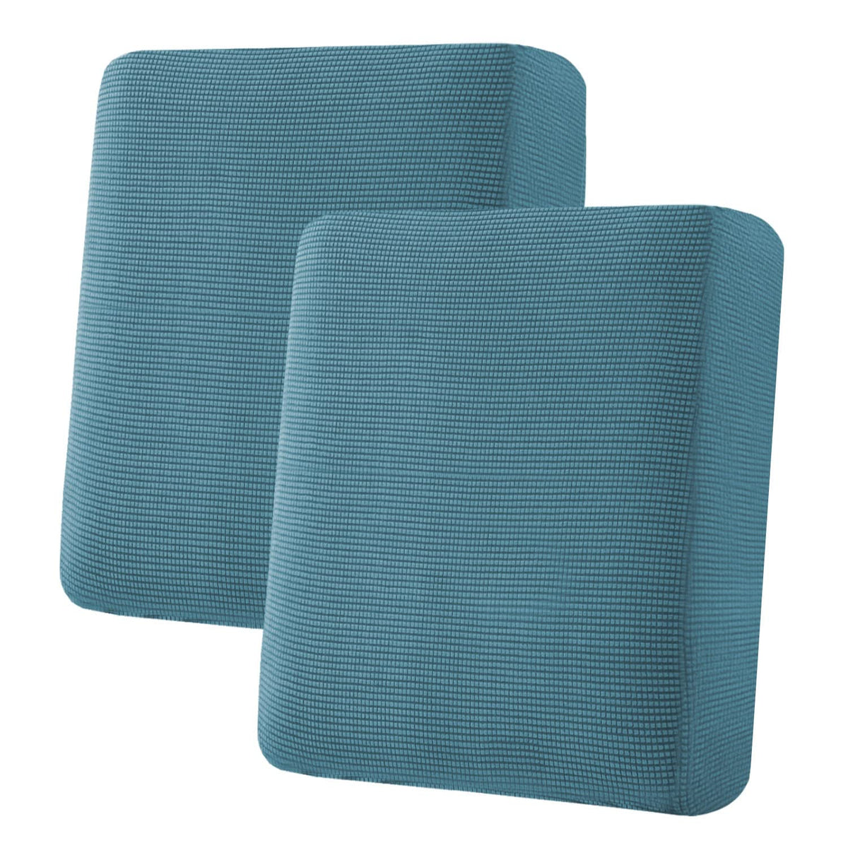 H.VERSAILTEX Super Stretch Individual Seat Cushion Covers - Sofa & Couch Cushion Slipcover Sets - Thick Jacquard Textured Twill Fabric (3 Piece, Island Fossi)