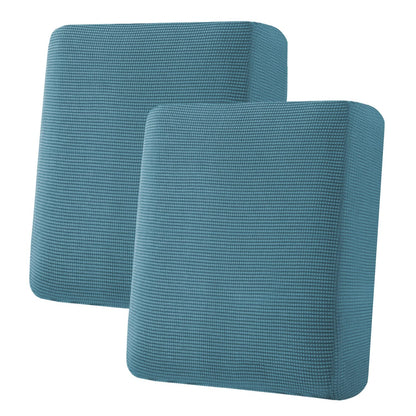 H.VERSAILTEX Super Stretch Individual Seat Cushion Covers - Sofa & Couch Cushion Slipcover Sets - Thick Jacquard Textured Twill Fabric (3 Piece, Island Fossi)