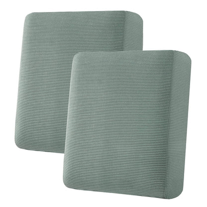 H.VERSAILTEX Super Stretch Individual Seat Cushion Covers Sofa Covers Couch Cushion Cover Slipcover Sets Thick Jacquard Textured Twill Fabric (3 Piece Sofa Cushion Covers, Grey)