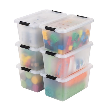 IRIS USA 4-Pack 55 Quart Clip Box with Latching Lid