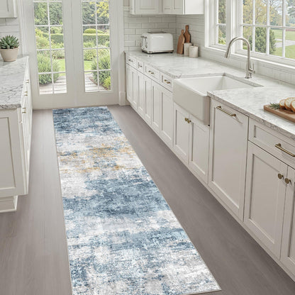 LOONGRUG 8x10 Area Rugs Washable Neutral Modern Rug for Living Room Brown
