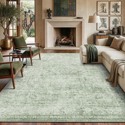 Homemate Washable Rug 9x12 Area Rugs - Vintage Rugs for Living Room