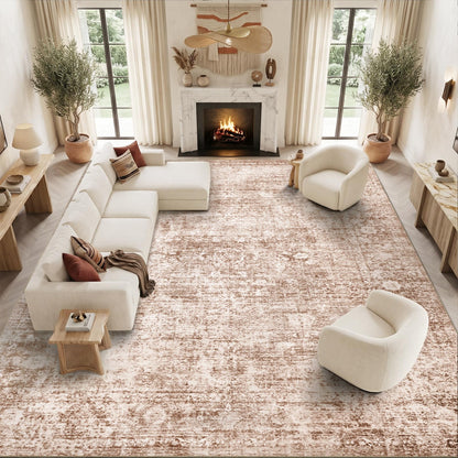 Homemate Washable Rug 9x12 Area Rugs - Vintage Rugs for Living Room