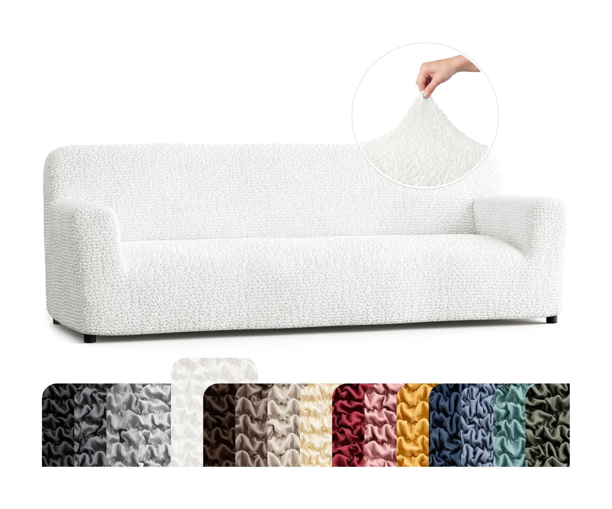 PAULATO Premium Stretch Couch Covers for Sofa - Sofa Chair Cover Washable, Dogs & Pets Friendly - Elastic Polyester Loveseat Slipcovers - Non-Slip Love Seat Couch Covers - Moss Green (64"-85" Wide)