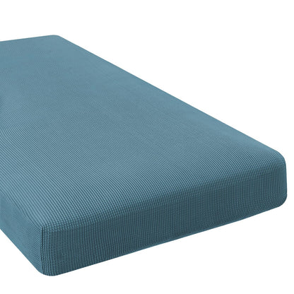 H.VERSAILTEX Super Stretch Individual Seat Cushion Covers - Sofa & Couch Cushion Slipcover Sets - Thick Jacquard Textured Twill Fabric (3 Piece, Island Fossi)