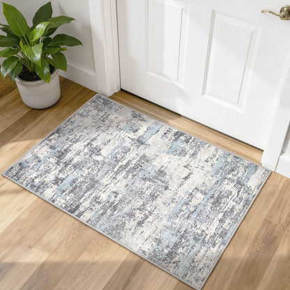 8x10 Area Rugs Living Room Abstract Washable Rug, Gold Brown