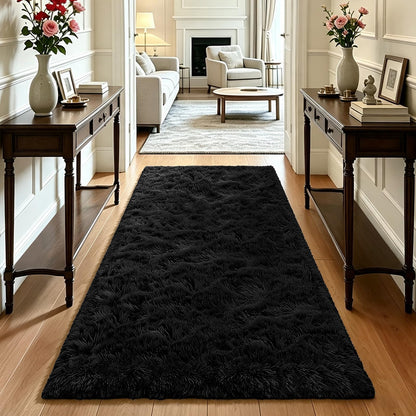Beige 8x10 Area Rugs for Living Room, Fluffy Shag Rug Large Bedroom Carpet